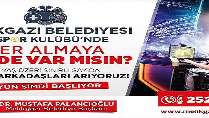 Melikgazi'de ilk e-spor kulübü kuruluyor 