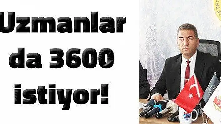 Uzmanlar da 3600 istiyor!