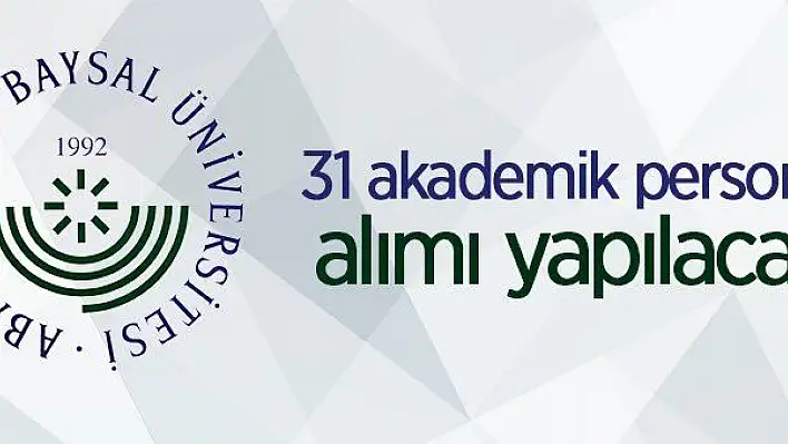 31 öğretim üyesi alınacak