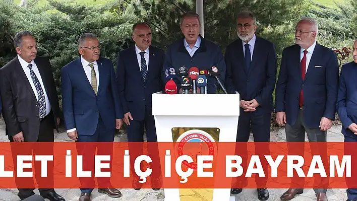 Başkan Büyükkılıç'tan devlet-millet ile iç içe bayram kutlaması