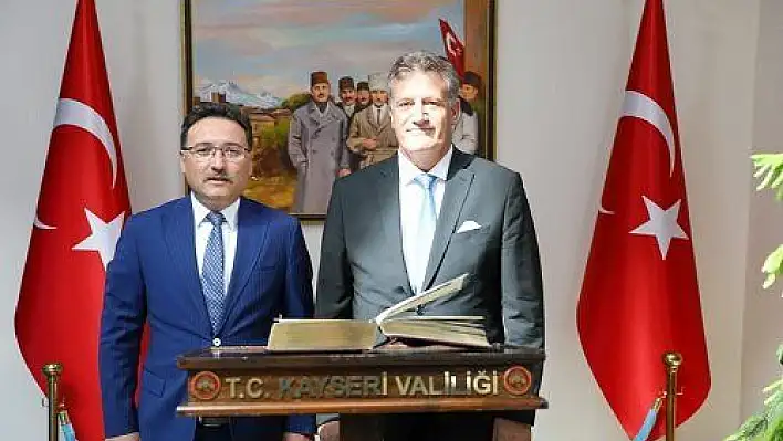 KKTC Bayındırlık ve Ulaştırma Bakanı Arıklı'dan Vali Çiçek'e Ziyaret