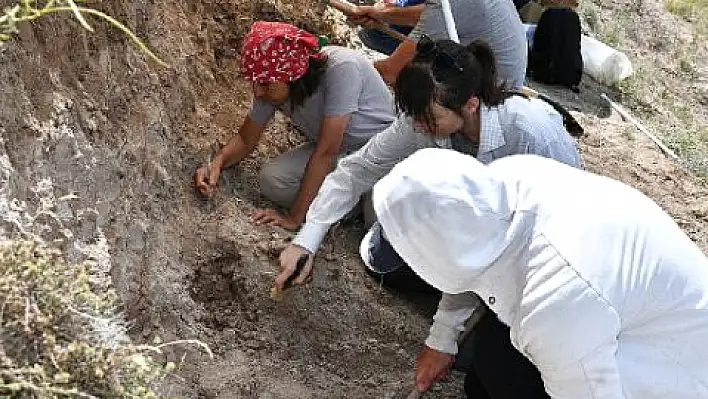 Fosillerin bulunduğu alanda yeni kazı çalışması