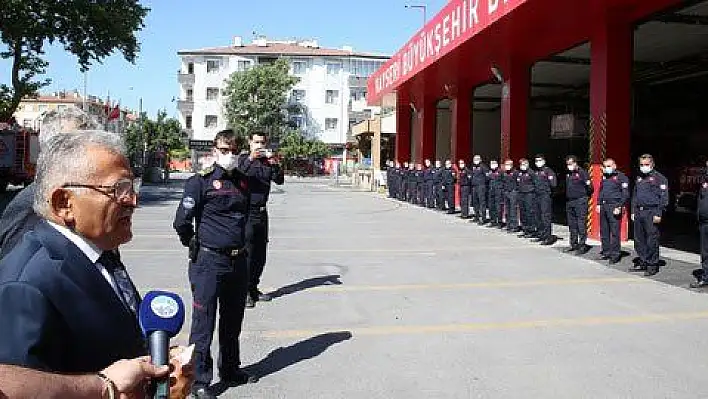 Büyükkılıç'tan itfaiyeye teşekkür ziyareti