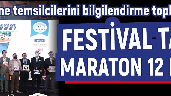 Festival tadında maraton 12 Eylül'de start alacak