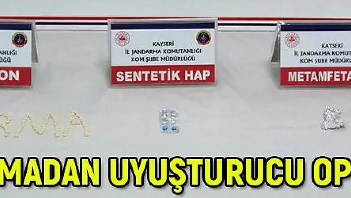 Jandarmadan uyuşturucu operasyonu