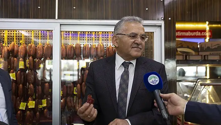 Başkan Büyükkılıç: 'Pastırma Kayseri'de yenir'