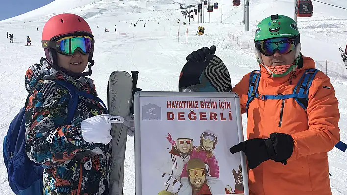 Erciyes'teki pistlerde kask takmak zorunlu  