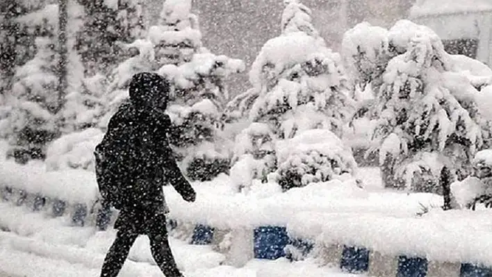 Kayseri için kuvvetli sağanak ve kar uyarısı