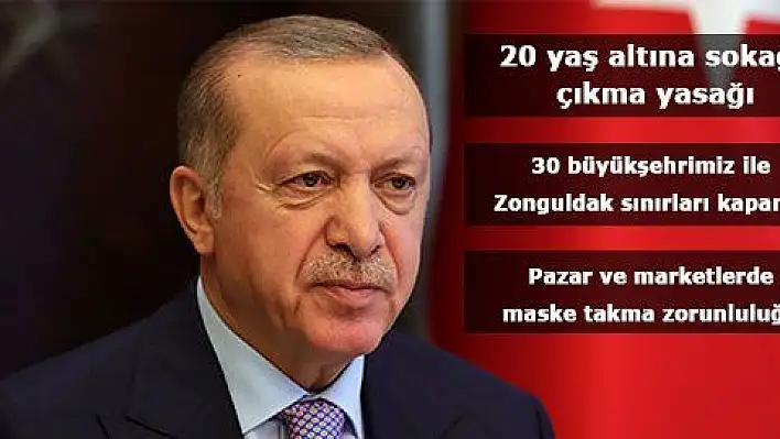 Cumhurbaşkanı Erdoğan yeni tedbirleri açıkladı