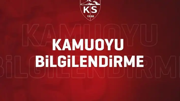 Kayserispor'dan olağan genel kurul açıklaması  