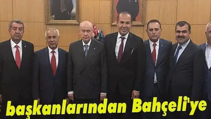 MHP'li belediye başkanlarından Bahçeli'ye hizmet brifingi