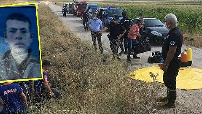 Yıkanmak için girdiği sulama kanalı sonu oldu