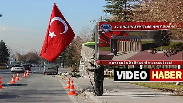 15 asker için yapılan Anıt Durak'ta çalışmalar devam ediyor 