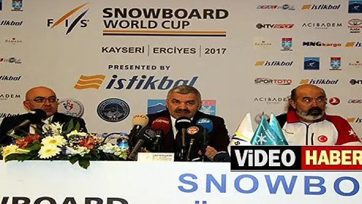 Dünya Snowboard Kupası Erciyes'de başlıyor 