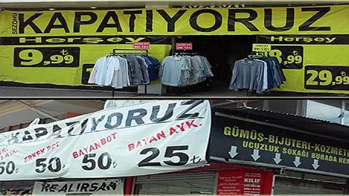 Kayseri'de 'kapatıyoruz' modası