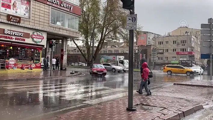 Dolu ve sağanak etkili oldu