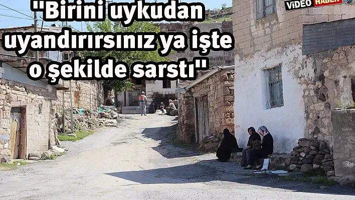 Depreme maruz kalan mahalle sakinleri şaşkın