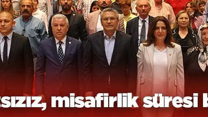 Salıcı 'Rahatsızız, misafirlik süresi belli bir süre'