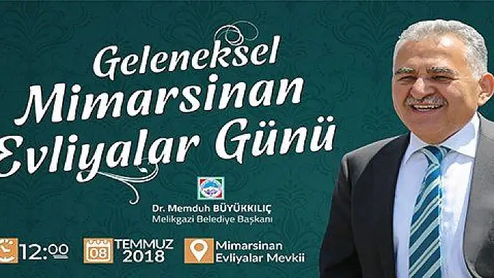 Melikgazi Belediyes Evliyalar Günü için etkinlik düzenleyecek 