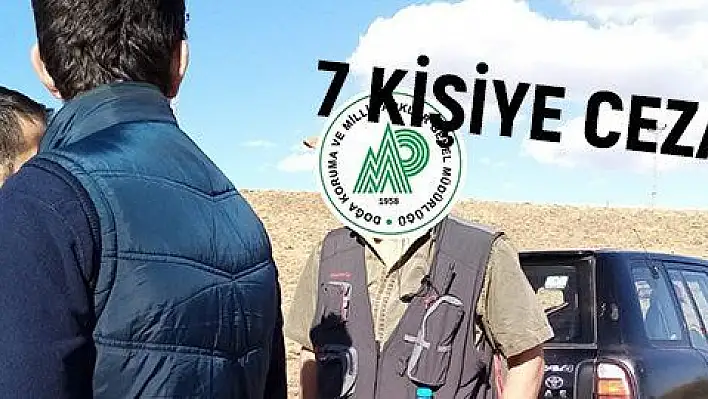 Kaçak avlanan 7 kişiye ceza