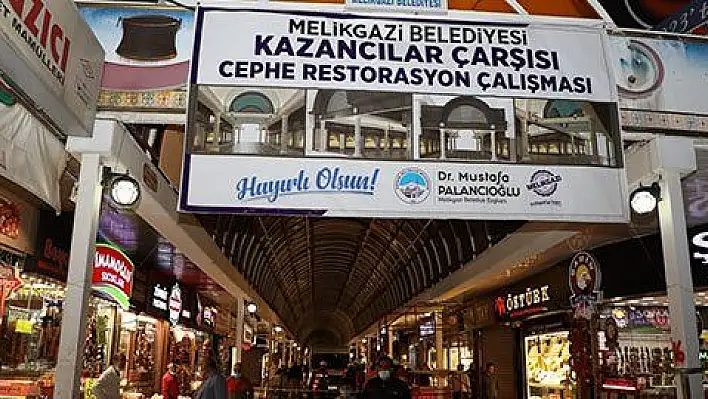 Kazancılar Çarşısı'nda restorasyon çalışması başladı