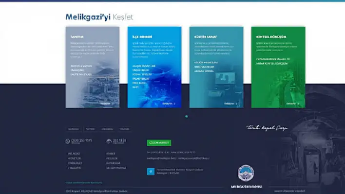 Melikgazi Belediyesi'nin web sitesi yenilendi