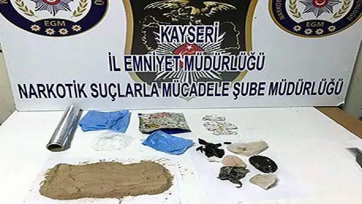 Kayseri'de uyuşturucu operasyonu: 2 gözaltı 