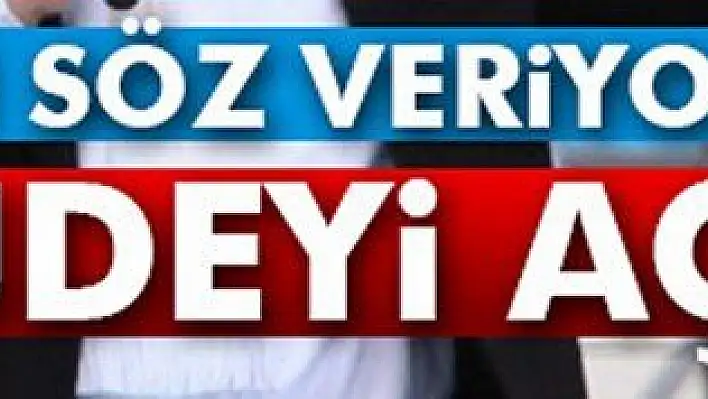 BAŞBAKAN SÖZ VERDİ