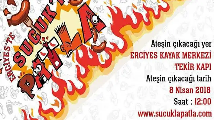 Sucuk ekmek yeme yarışması, Erciyes'te eğlenceye davetiye çıkaracak 