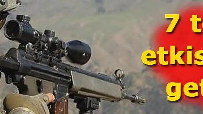 Fırat Kalkanı ve Barış Pınarı bölgelerinde 7 terörist etkisiz hale getirildi