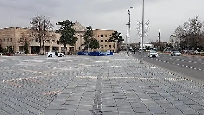 Kayseri'de araç yoğunluğu yüzde 90 azaldı