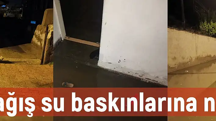 Sağanak yağış su baskınlarına neden oldu