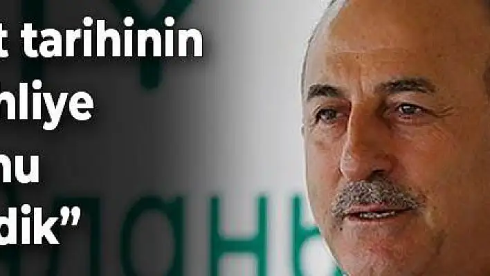 'Cumhuriyet tarihinin en büyük tahliye operasyonunu gerçekleştirdik'