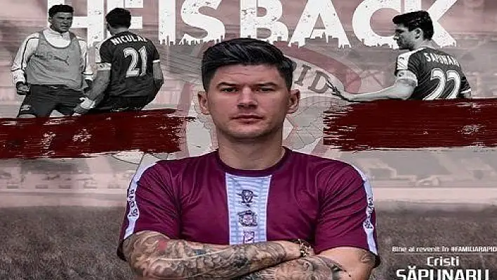 Cristian Sapunaru Rapid Bükreş formasını giydi