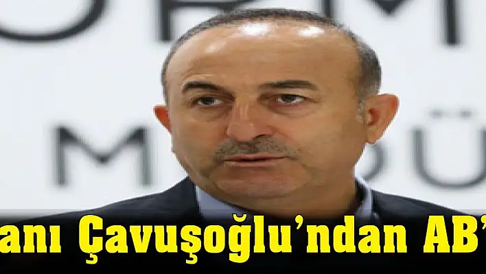 Dışişleri Bakanı Çavuşoğlu'ndan AB'ye sert tepki