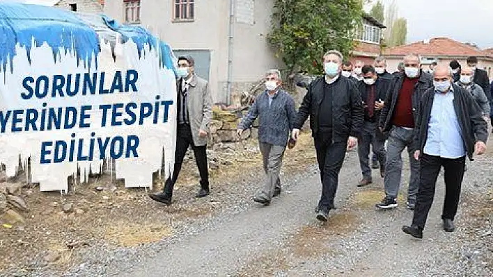 Palancıoğlu, Sarımsaklı'da ihtiyaçları yerinde tespit etti