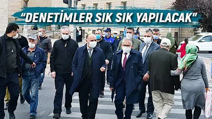 Vali ve Başkan'dan Koronavirüs denetimi