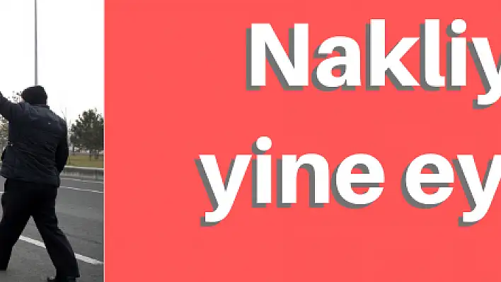 Nakliyeciler eylem yaptı