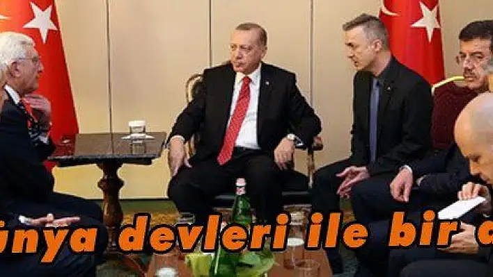 Erdoğan dünya devleri ile bir araya geldi