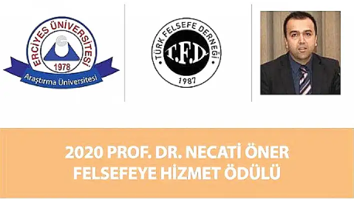 'Felsefeye hizmet ödülü' ERÜ'ye