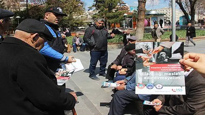 Kayseri Emniyeti'nin dilencilikle mücadelesi sürüyor 