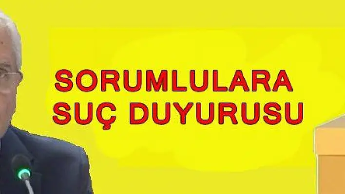 YSK 'DAN SORUMLULARA SUÇ DUYURUSU