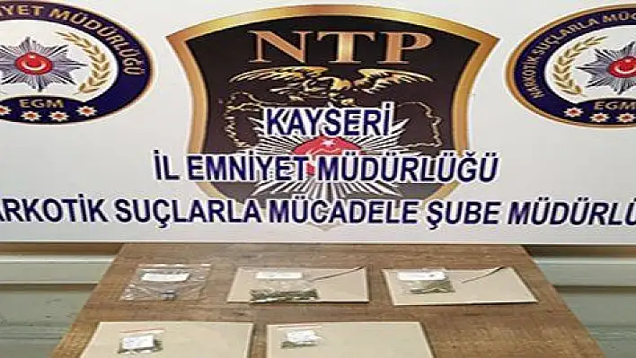 Kayseri'de uyuşturucu operasyonu