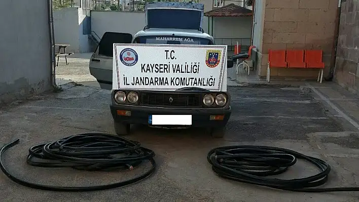 Enerji nakil kablosu çalan bir kişi tutuklandı