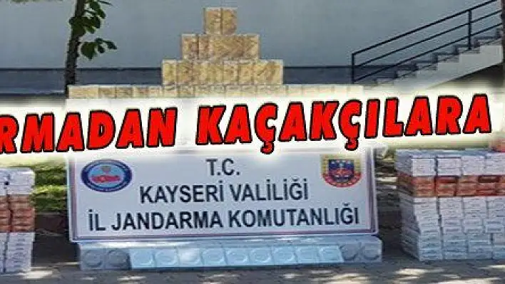 JANDARMADAN KAÇAKÇILARA DARBE