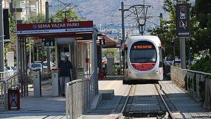 Talas T2 raylı sistem hattı yeniden hizmete başladı