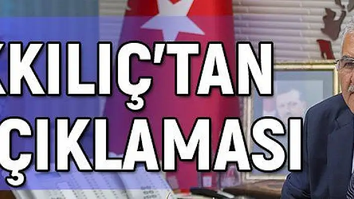 BÜYÜKKILIÇ'TAN CAMİ AÇIKLAMASI