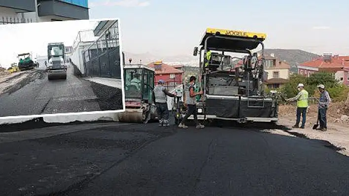 Erciyes Kayak Merkezi'nin giriş kapısı olan Hisarcık Mahallesi'nde yollar yenileniyor