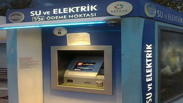 Kayseri'de fatura ödeme kiosk çilesi