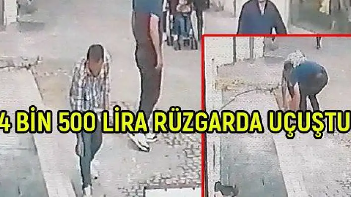 Rüzgarda uçuşan binlerce lirayı toplayıp sahibine teslim ettiler